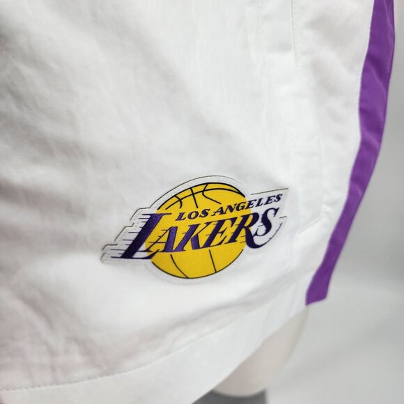 Nike Ambush LA Lakers Womens Small Oversized Hooded Jacket Purple Gold - Picture 3 of 14